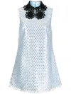Macgraw Repertoire Sequin-embellished Dress In Blue