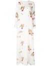 MACGRAW SOIREE FLORAL PRINT DRESS - 白色
