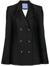 Macgraw Stereotype Double-breasted Blazer In Black