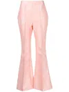 Macgraw Stereotype Jacquard Flared Trousers In Pink