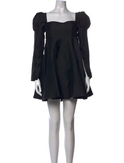 Pre-owned Macgraw Wool Mini Dress In Black