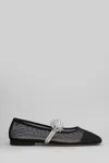 Mach &amp; Mach Ballet Flats In Black Fabric