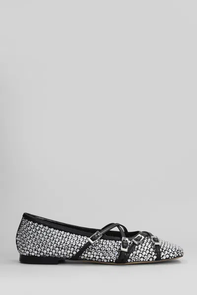 MACH &AMP; MACH BALLET FLATS IN BLACK LEATHER