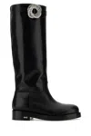 Mach &amp; Mach Black Leather Galaxy Riding Boots In Black