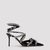 Mach &amp; Mach Crystal Studs Sandals In Nero