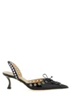 Mach &amp; Mach Crystalized Corset Slingback In Black