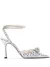 MACH &AMP; MACH DOUBLE BOW 100 MM CRYSTAL EMBELLISHED SLINGBACK