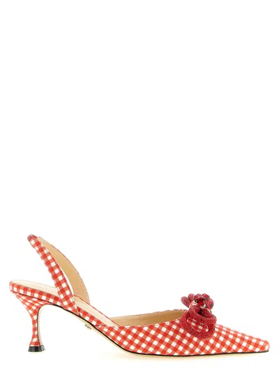 Mach &amp; Mach Double Bow Slingback In Red