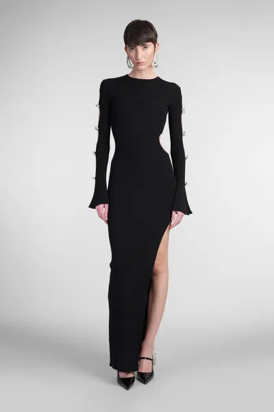 Mach &amp; Mach Dress Woman In Black Cotton
