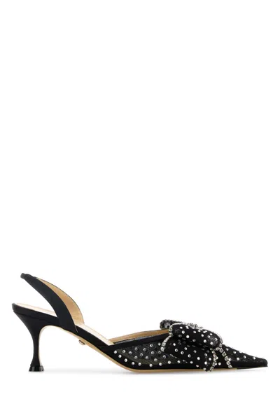 Mach &amp; Mach Embellished Mesh Le Cadeau Pumps In Black