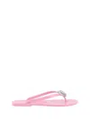 Mach &amp; Mach Flip-flop Sandals With Double Heart In Pink