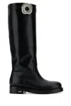 Mach &amp; Mach Black Leather Galaxy Riding Boots In Black