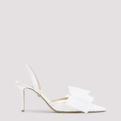 Mach &amp; Mach Le Cadeau White Lace Slingback