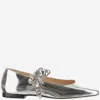 Mach &amp; Mach Low Shoe With Metallic Decoration In Silver