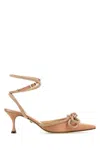 Mach &amp; Mach Peach Satin Pumps