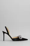 Mach &amp; Mach Pumps In Black Silk In Black
