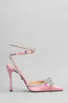 Mach &amp; Mach Pumps In Rose-pink Satin In Rose-pink