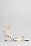 Mach &amp; Mach Pumps In White Silk In White