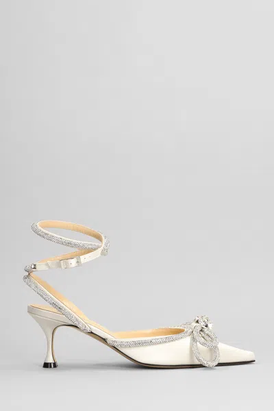 Mach &amp; Mach Pumps In White Silk