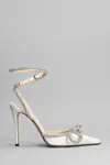 Mach &amp; Mach Pumps In White Silk In White
