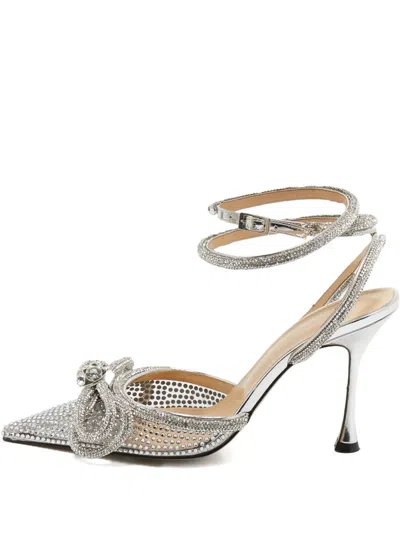 Pre-owned Mach&mach 2024 100mm Crystal-embellished Pumps