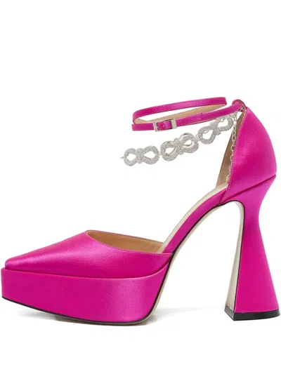 Pre-owned Mach&mach 2024 130mm Platform Pumps In Pink