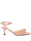 Mach&mach 65mm Double Bow Pumps In Pink