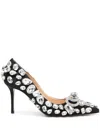 Mach&mach Double Bow Pumps In Black