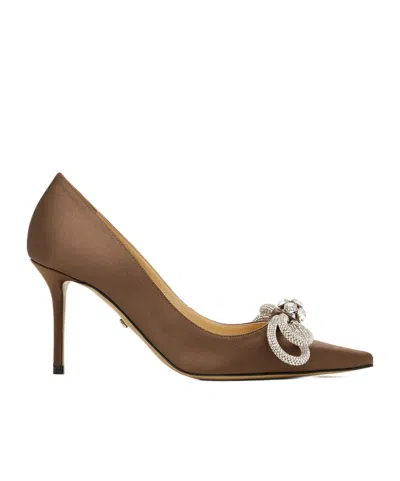 Mach&mach 85mm Crystal-embellished Pumps In Brown