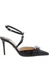 Mach&mach 95 Mm Double-heart Pumps In Black