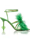 Mach&mach Crystal-embellished Sandals In Green