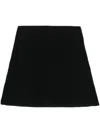 Mach&mach A-line Knitted Miniskirt In Black