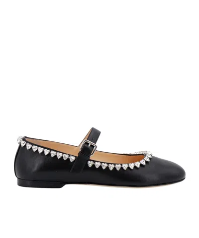 MACH&MACH MACH  MACH EMBELLISHED BUCKLE-STRAP AUDREY BALLERINAS