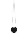 Mach&mach Small Heart Clutch Rhinestone Chain