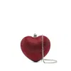 Mach&mach Heart Mini Bag In Red