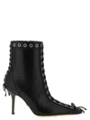Mach&mach Black Ankle Boots In Black