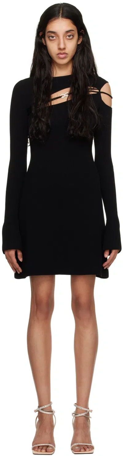 Mach&mach Black Georgia Minidress