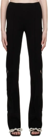 Mach&mach Black Heart Trousers In Black