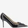 Mach&mach Eyelet-lace Pumps In Black