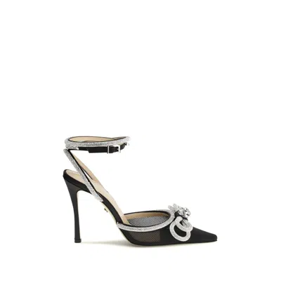 Mach&mach Mach & Mach Black Silk High Heel Women's Pumps