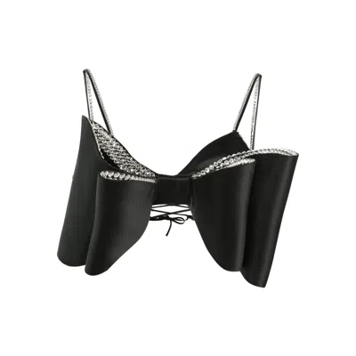MACH&MACH MACH & MACH BLACK TOPS - VESTS & TANK TOPS WOMEN