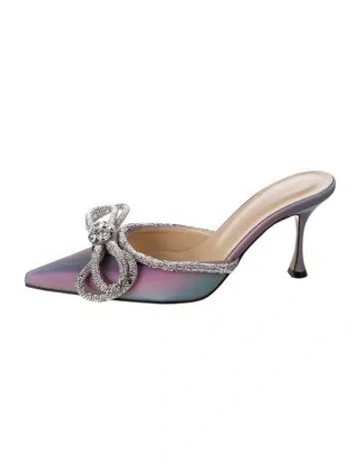 Pre-owned Mach&mach Bow Accents Mules