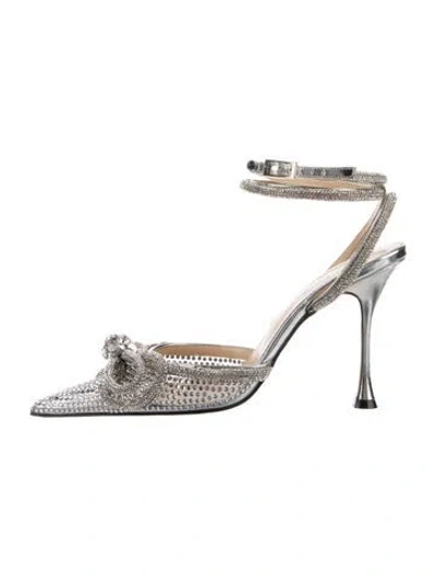 Pre-owned Mach&mach Bow Accents Slingback Pumps