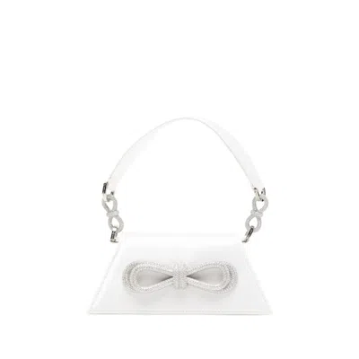 Mach&mach Bow Chain Tote Bag In White