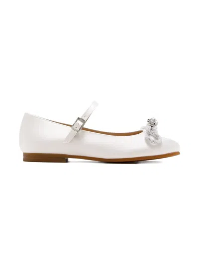 Mach&mach Kids' Bow-embellished Ballet Flats