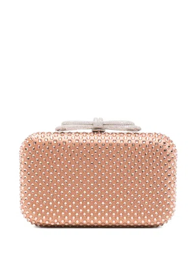 Mach&mach Bow-embellished Mini Bag In Brown