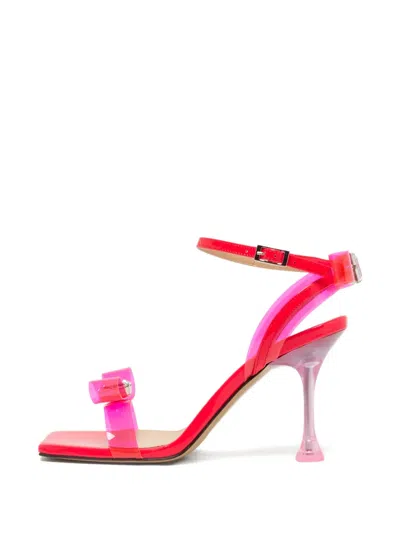 Pre-owned Mach&mach Bow-embellishment Sandals In Pink