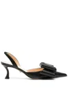 Mach&mach Bow Slingback Pumps In Schwarz