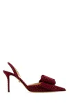 Mach&mach Scarpe Con Tacco In Pelle Scamosciata Bordeaux  Donna