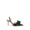 Mach&mach 85mm Bow-embellished Slingback Pumps In Black